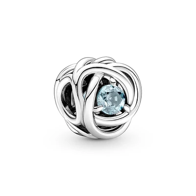 Pandora Sea Aqua Blue Eternity Circle Charm