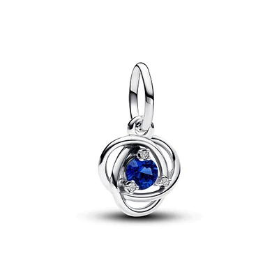 Pandora September Blue Eternity Circle Dangle Charm