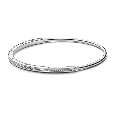 Pandora Signature I-D Pavé Bangle Bracelet