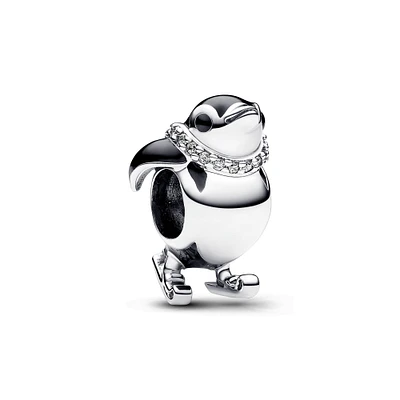 Pandora Skiing Penguin Charm