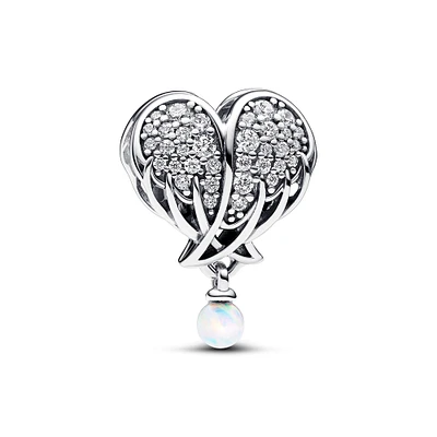 Pandora Sparkling Angel Wings & Heart Charm