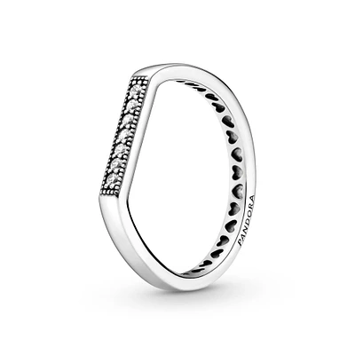 Pandora Sparkling Bar Stacking Ring