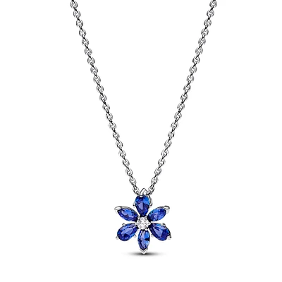 Pandora Sparkling Blue Herbarium Cluster Pendant Necklace