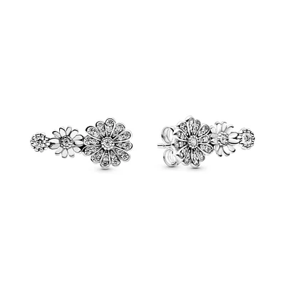 Pandora Sparkling Daisy Flower Trio Stud Earrings