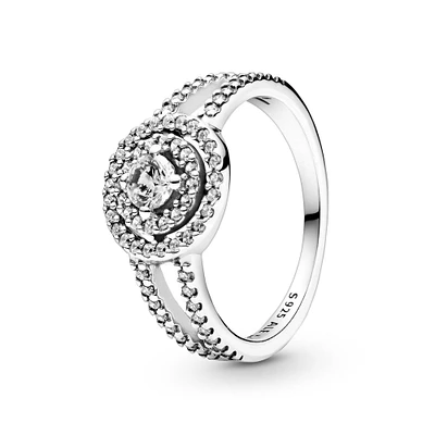 Pandora Sparkling Double Halo Ring