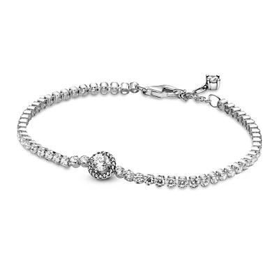 Pandora Sparkling Halo Tennis Bracelet