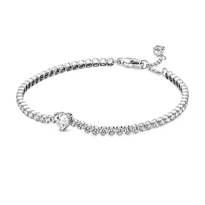 Pandora Sparkling Heart Tennis Bracelet