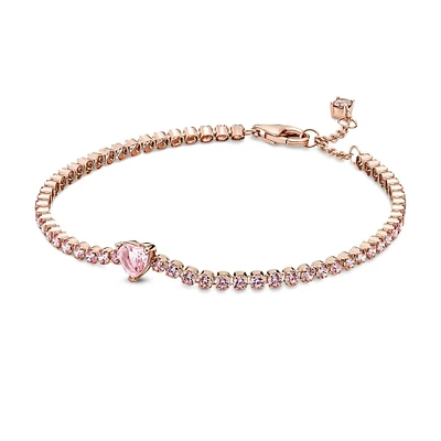 Pandora Sparkling Heart Tennis Bracelet