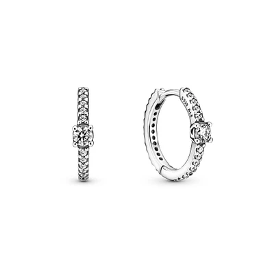 Pandora Sparkling Hoop Earrings