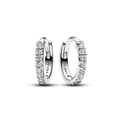 Pandora Sparkling Huggie Hoop Earrings