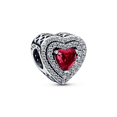 Pandora Sparkling Levelled Heart Charm