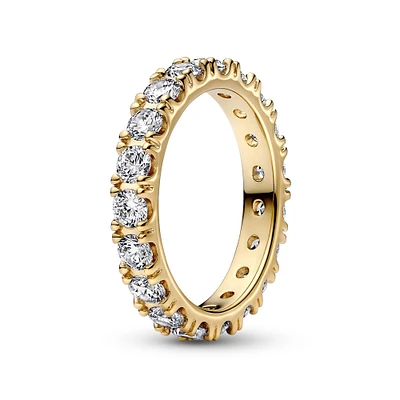 Pandora Sparkling Row Eternity Ring | Gold-Plated