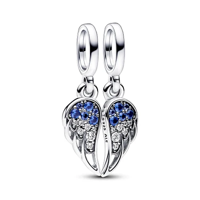 Pandora Sparkling Splitable Angel Wings Dangle Charm