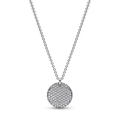 Pandora Timeless Pavé Round Pendant Necklace