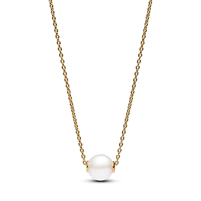 Pandora Treated Freshwater Cultured Pearl Gold-Plated Collier Necklace