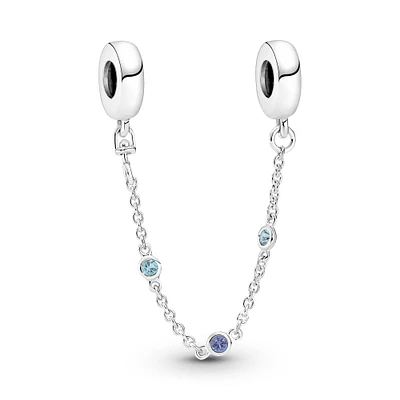 Pandora Triple Blue Stone Safety Chain