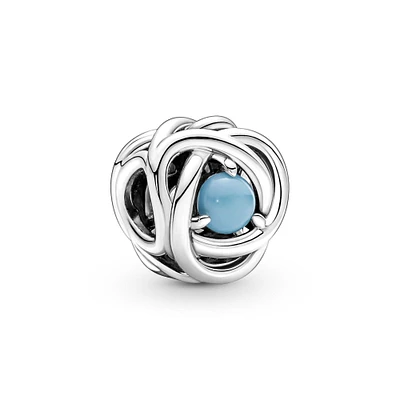 Pandora Turquoise Blue Eternity Circle Charm