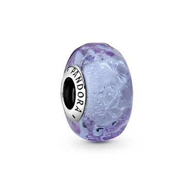 Pandora Wavy Lavender Murano Glass Charm