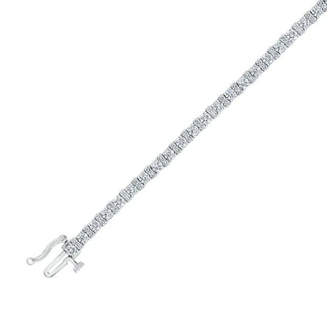 Reeds White Gold Diamond Initial R Bracelet 1/15ctw