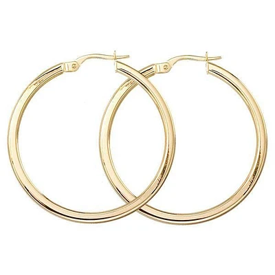 Roberto Coin Basic Gold 35mm Hoop Earrings