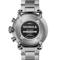 Shinola The Black Blizzard Runwell Sport 48mm Titanium Limited Edition Watch Set S0110000118