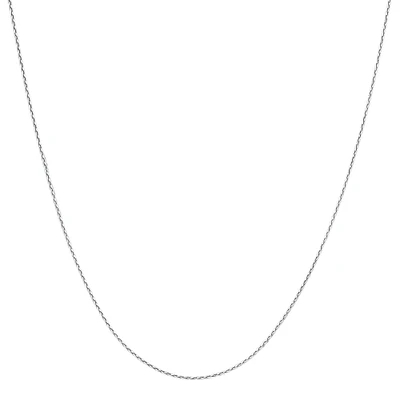 Sterling Silver Adjustable Wheat Chain Necklace, 1mm