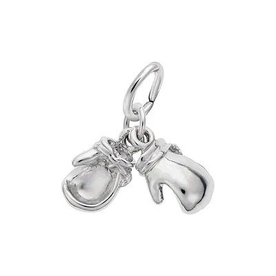 Sterling Silver Boxing Gloves 3D Charm