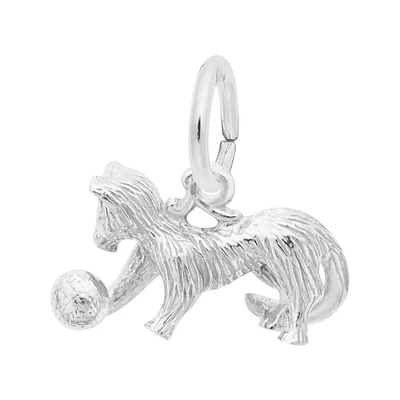 Sterling Silver Cat 3D Charm