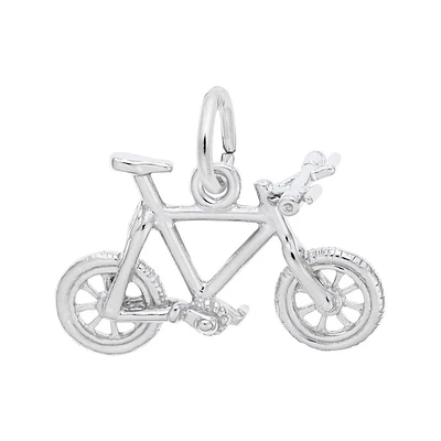 Sterling Silver Mountain Bike 3D Charm