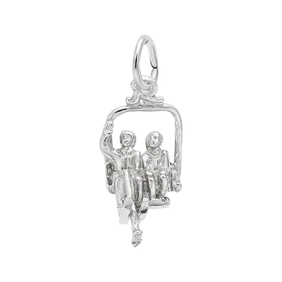 Sterling Silver Ski Lift 3D Charm