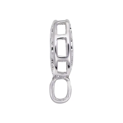 Sterling Silver Thin Caged Charmdrop Charm Holder