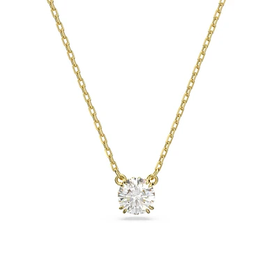 Swarovski Crystal and Zirconia Constella Gold-Tone Pendant Necklace