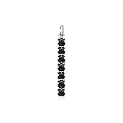 TOUS Bear Onyx Vertical Bar Pendant