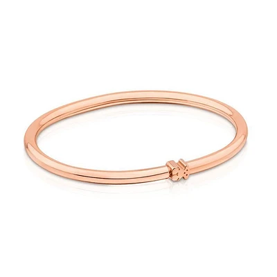 TOUS Warm Rose Gold-Plated Bangle Bracelet