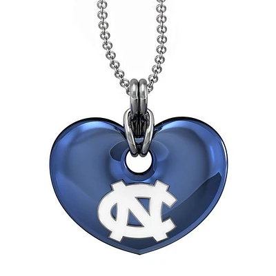 UNC Enamel Heart Pendant