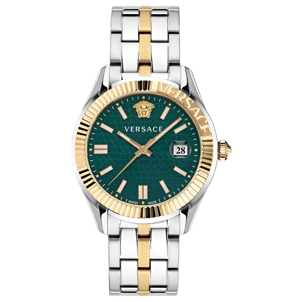 Versace Greca Time Two-Tone Bracelet Watch | 41mm | VE3K00422 | Bridge  Street Town Centre