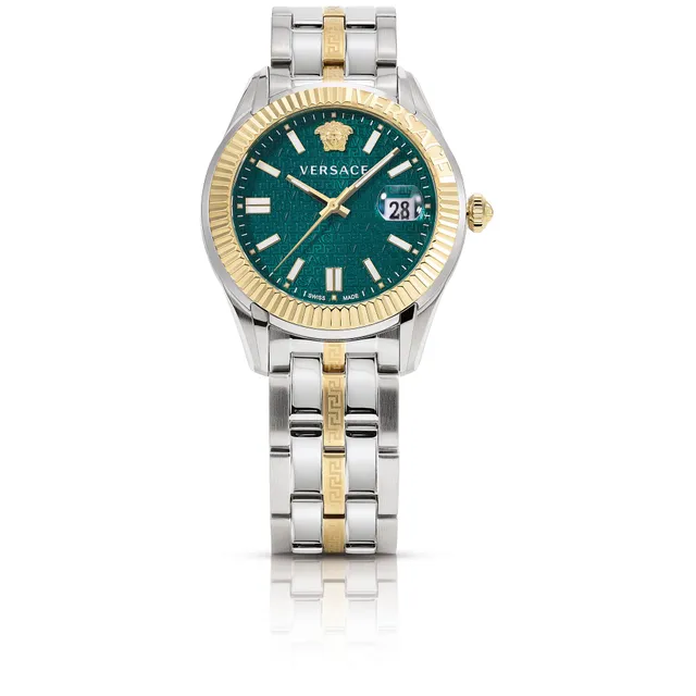 Versace Greca Time Two-Tone Bracelet Watch | 41mm | VE3K00422 | Bridge  Street Town Centre