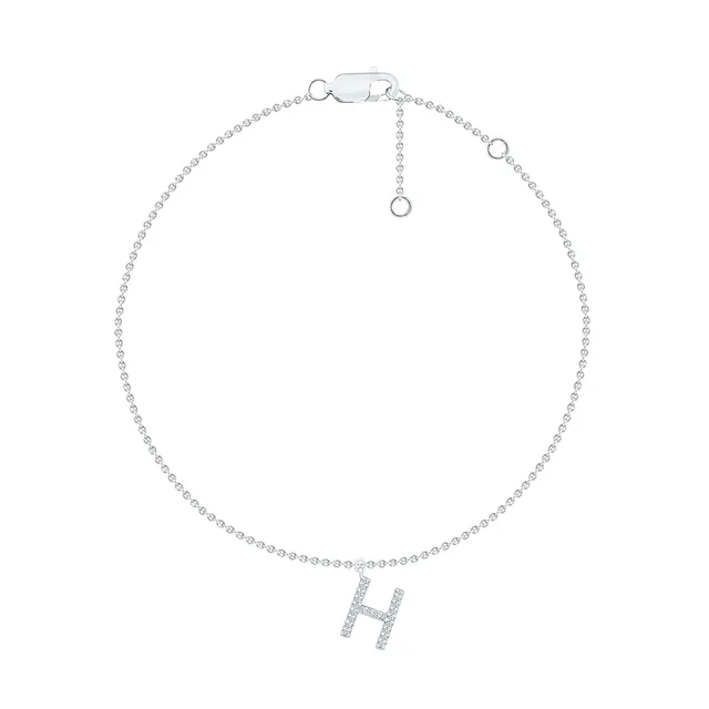 Gold Letter H Bracelet