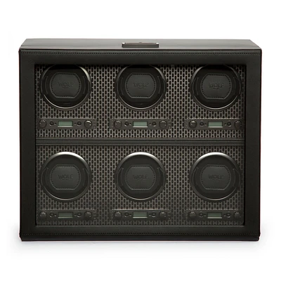 Axis Black Powder Coat 6-Piece Watch Winder