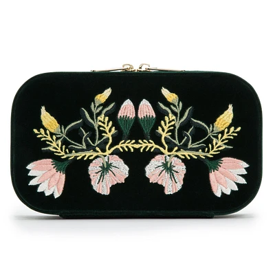 Zoe Forest Green Travel Zip Case