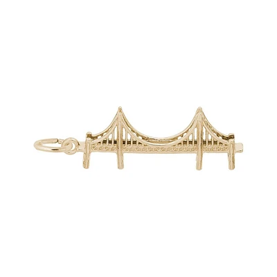 14k Yellow Gold Golden Gate Bridge 3D Charm