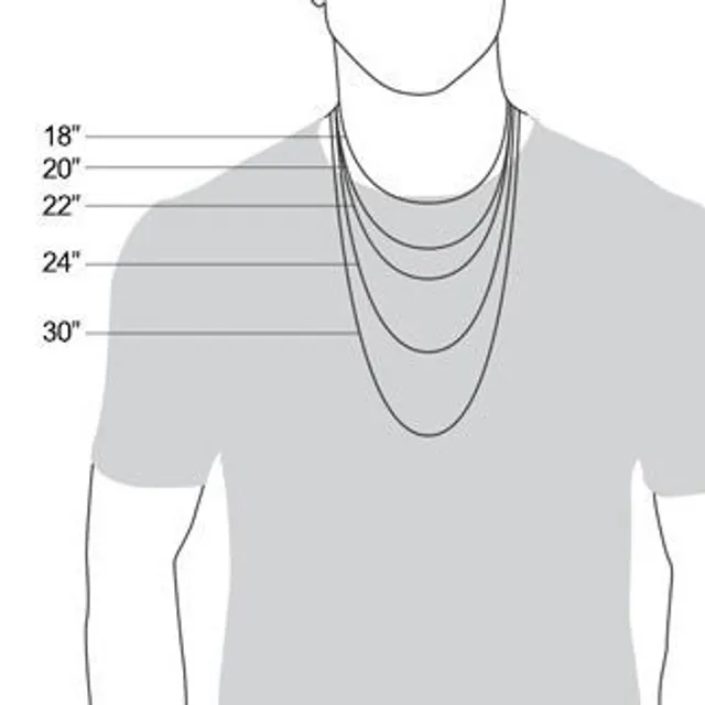 Size Guide | Mens jewelry necklace, Mens chain necklace, Mens leather  necklace