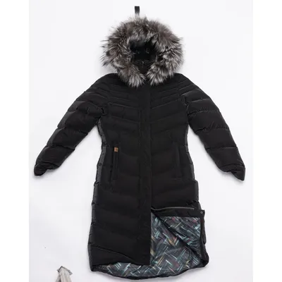 Harricana - Canmore Long puffer Coat W upcycled fur trim