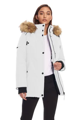 Alpine North Veste d’hiver type parka femme recyclée duvet végan