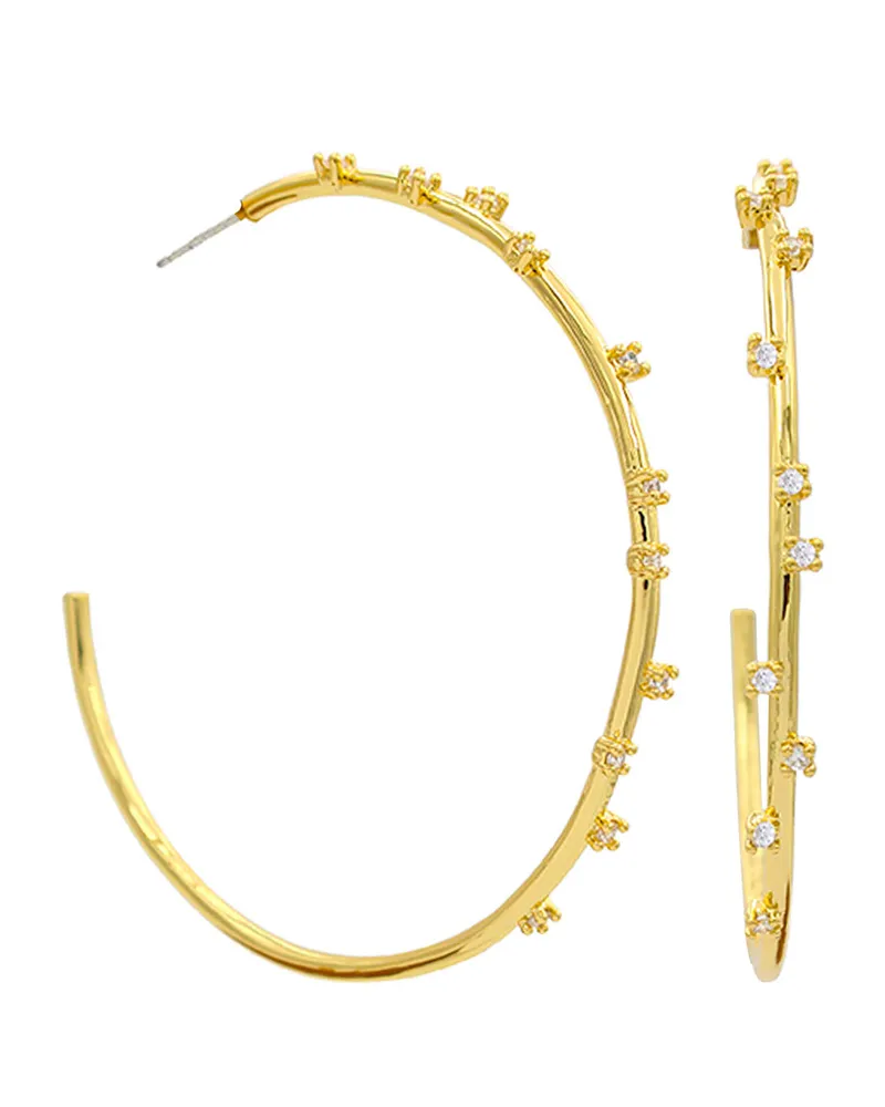 Reitmans Luysa 2.5 Inch, 14k Gold Plated Hoop Earring - Syd + Pia