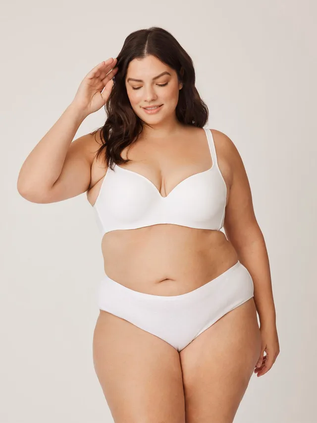 White Microfiber Underwire T-Shirt Bra - Déesse Collection