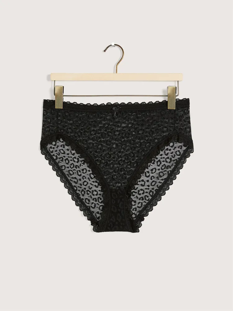 Reitmans High-Cut Brief With Lace Back - Déesse Collection