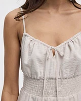 Sleeveless Midi Dress with Sweetheart Neckline
