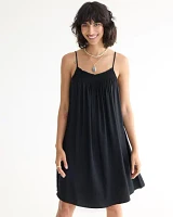 Sleeveless Dress with Square Neckline