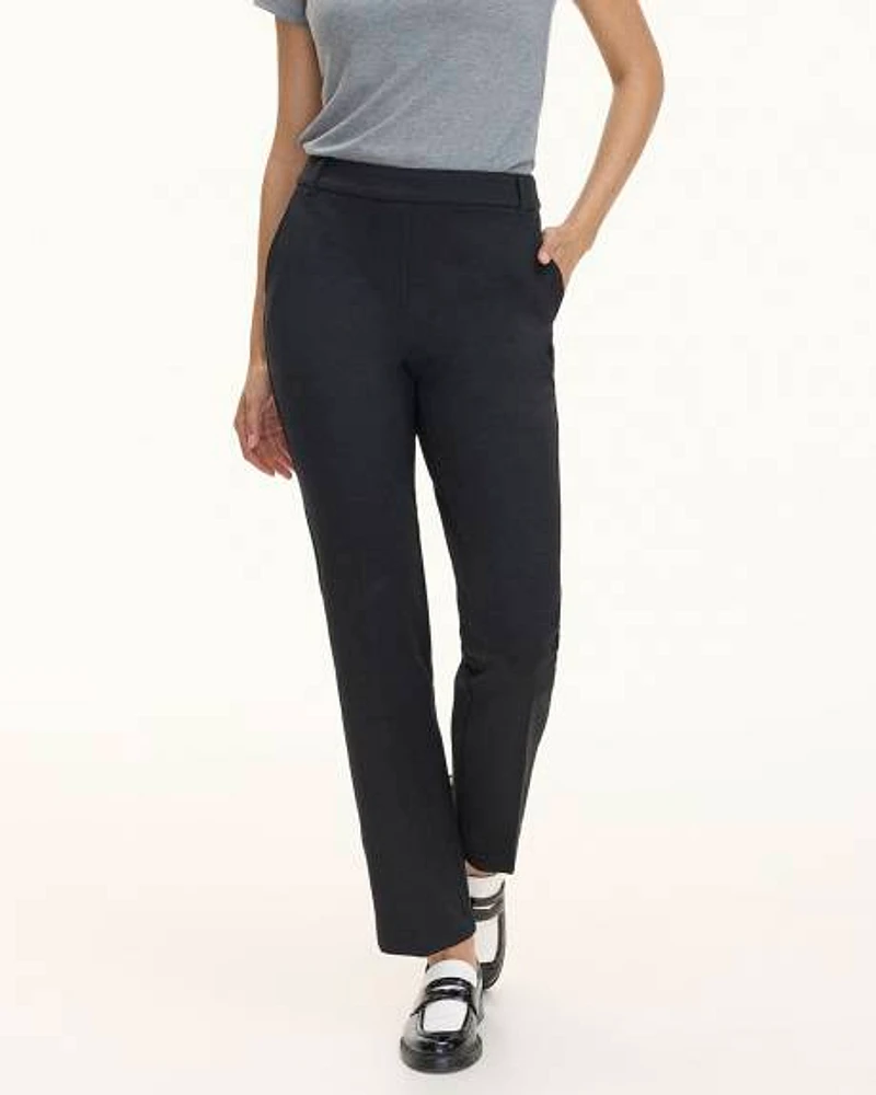 Pantalon taille haute et jambe droite